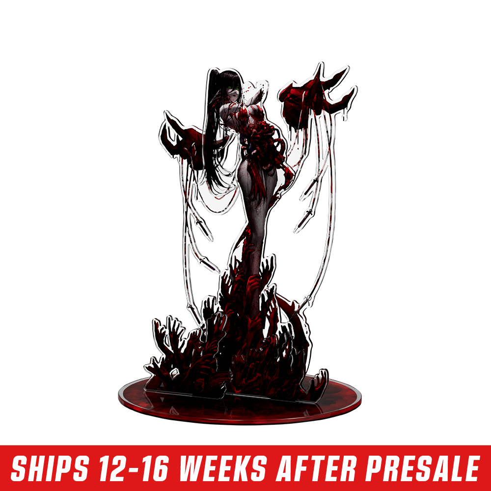 Layna Lazar: Crimson Bloom Acrylic Standee