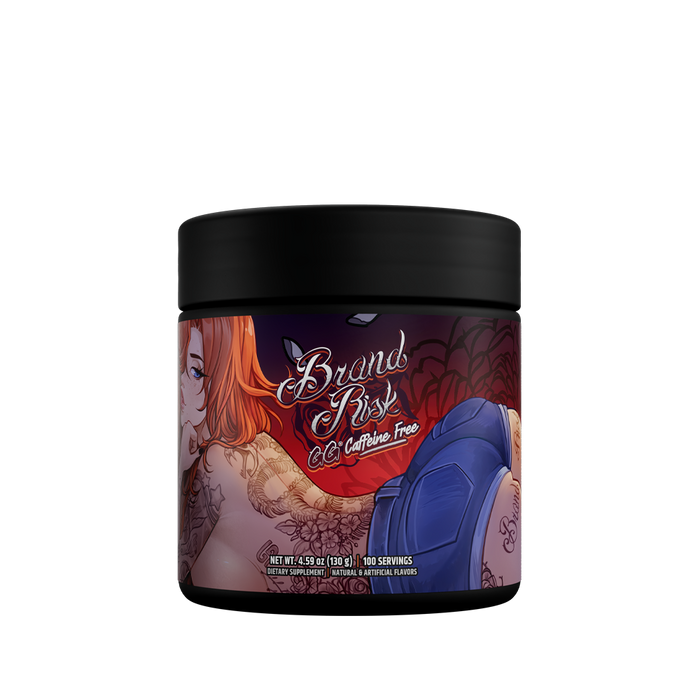 Brand Risk "Inked Edition" by PaymoneyWubby Caffeine Free - 100 Servings - Gamer Supps
