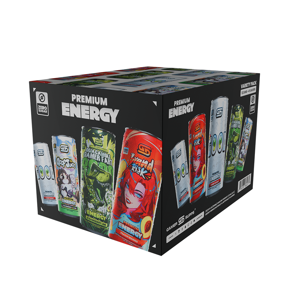 GG® Sugar Free Premium Energy - Variety Pack (12 Cans)