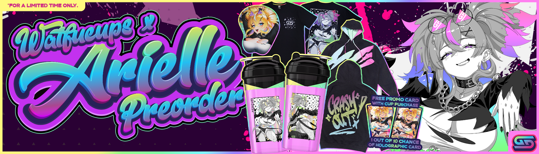 Waifu Cups x Arielle: Crashout Drop - Gamer Supps