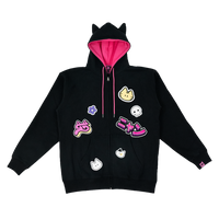 Nyan Service: Cat Ear Zip Hoodie - M