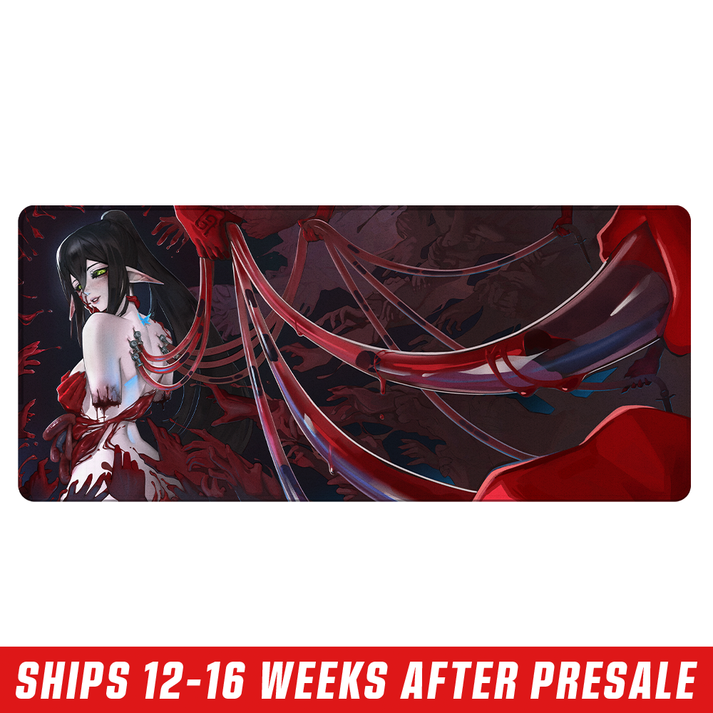 Layna Lazar: Crimson Bloom Mousepad