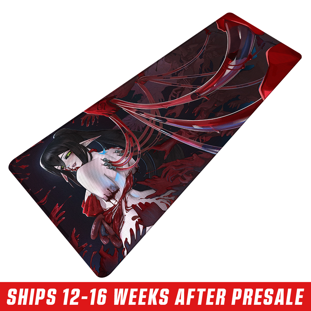 Layna Lazar: Crimson Bloom Mousepad