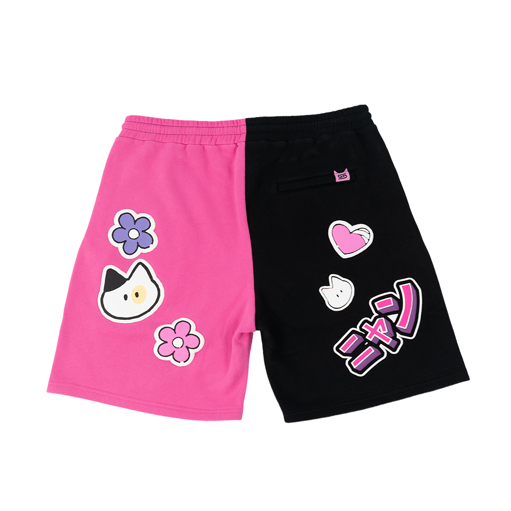 Nyan Service: Sticker Bombed Shorts - Gamer Supps
