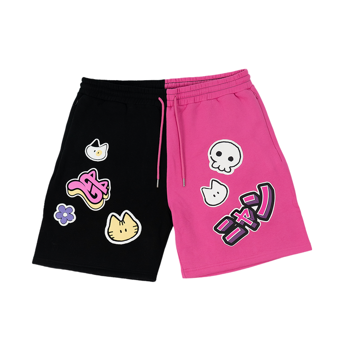 Nyan Service: Sticker Bombed Shorts - Gamer Supps