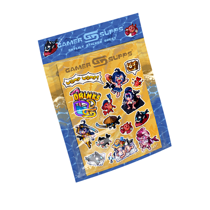 PIXEL CUPS x Shylily Sticker Sheet - Gamer Supps
