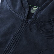 Holy Sheet: BOO! Distressed Zip-Up Hoodie