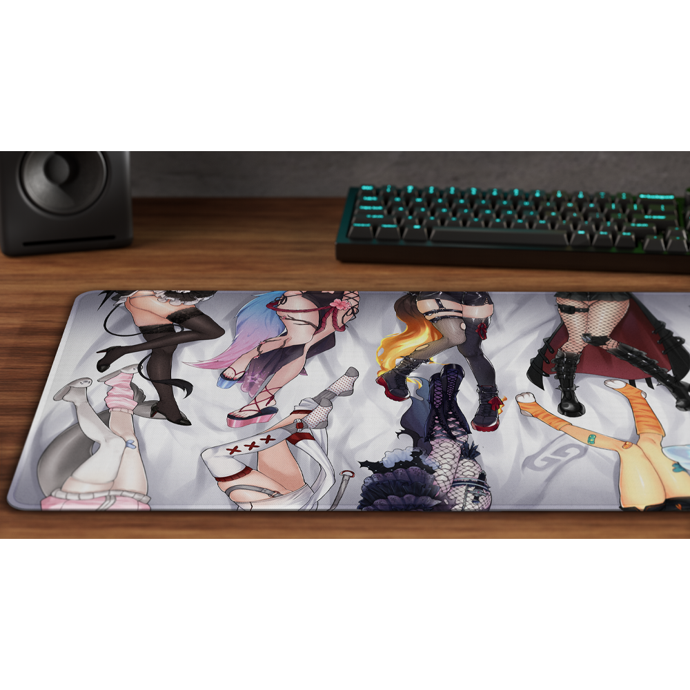 Anime Girl Thigh Vtuber Mouse Pad