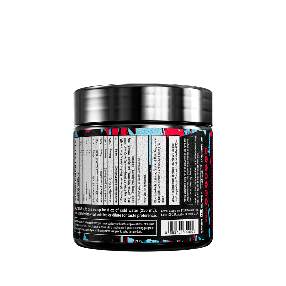 Blue Caffeine Free - 100 Servings - Gamer Supps