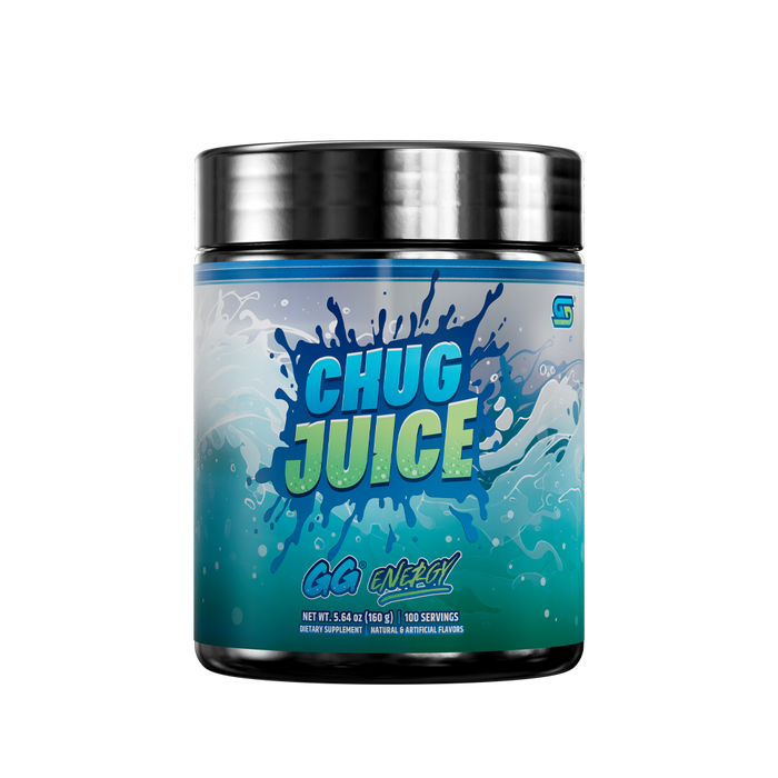 Blue and black supplement container back label with detailed nutrition facts and usage instructions in white text.