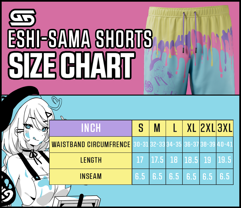 Waifu Board Shorts: Eshi-Sama - Gamer Supps
