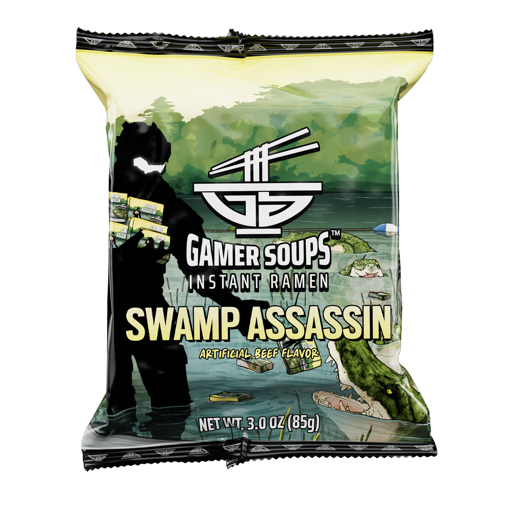 Gamer Soups Instant Noodles- Swamp Assassin Bricks (5 Pack) - Gamer Supps