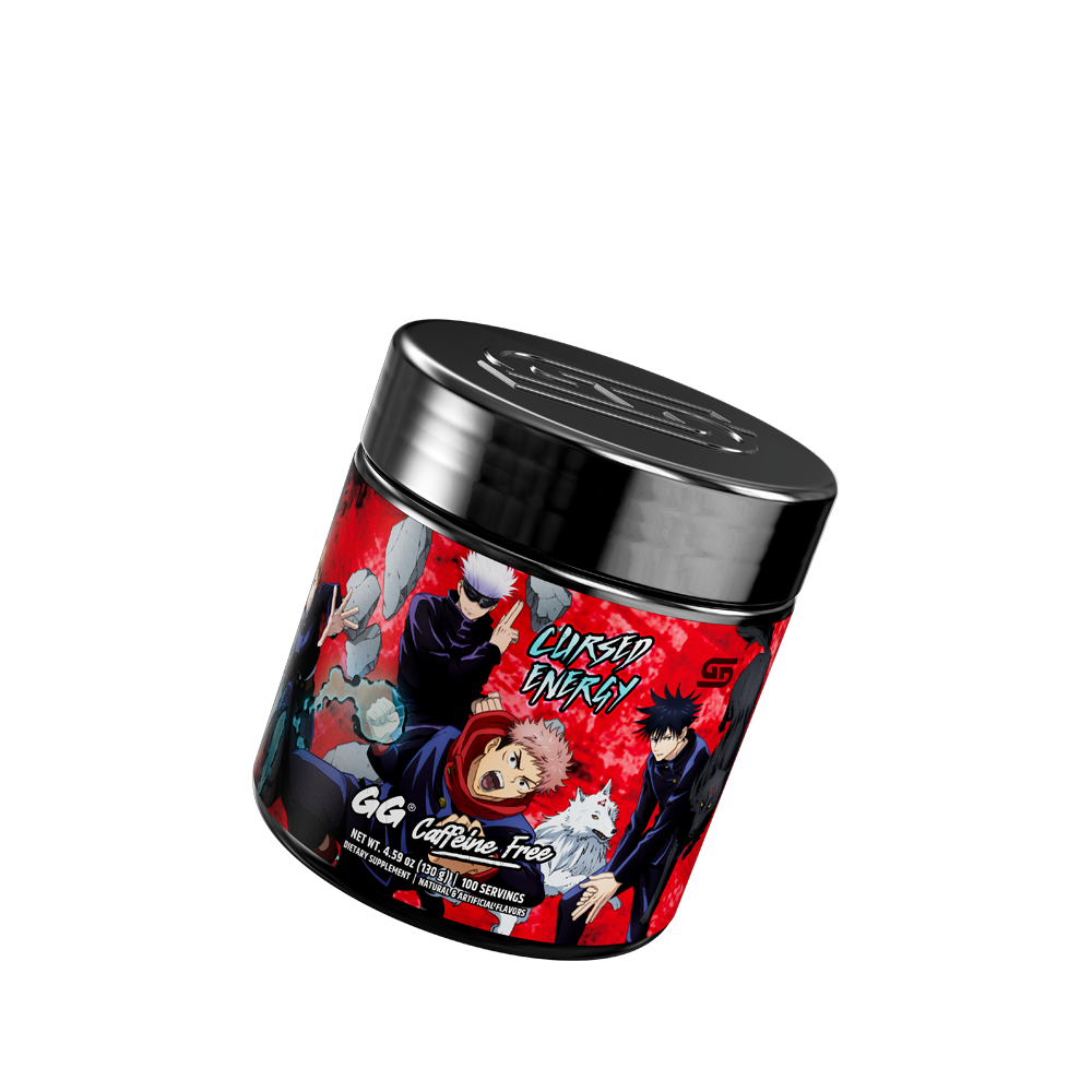 Gamer Supps x Jujutsu Kaisen Cursed Energy Caffeine Free - 100 Servings - Gamer Supps