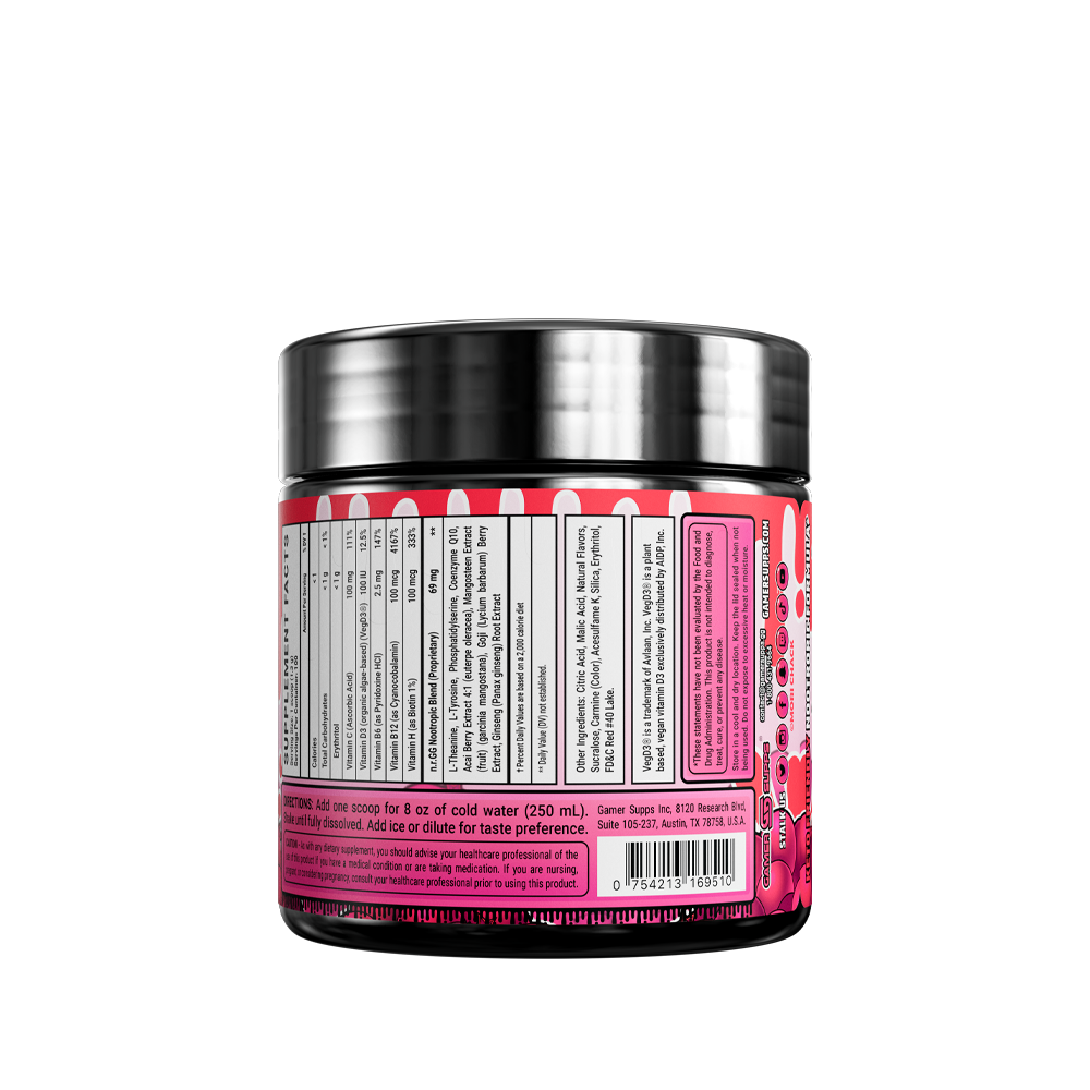 Pom Pom Punch GG by Gloomy Bear Caffeine Free - 100 Servings - Gamer Supps