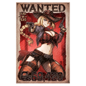 Reverse Cowgirl Wanted Poster