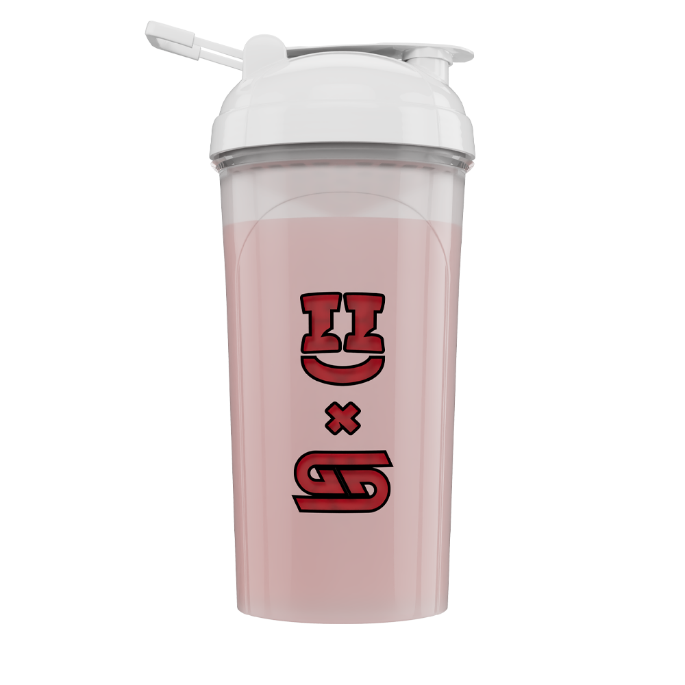 24oz SMii7Y Shaker Cup (White) - Gamer Supps