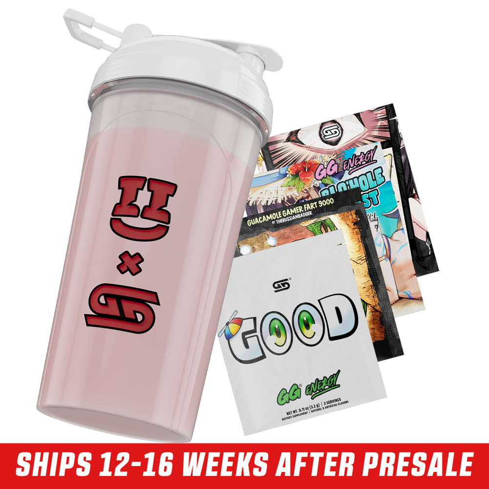 24oz SMii7Y Shaker Cup (White) - Gamer Supps