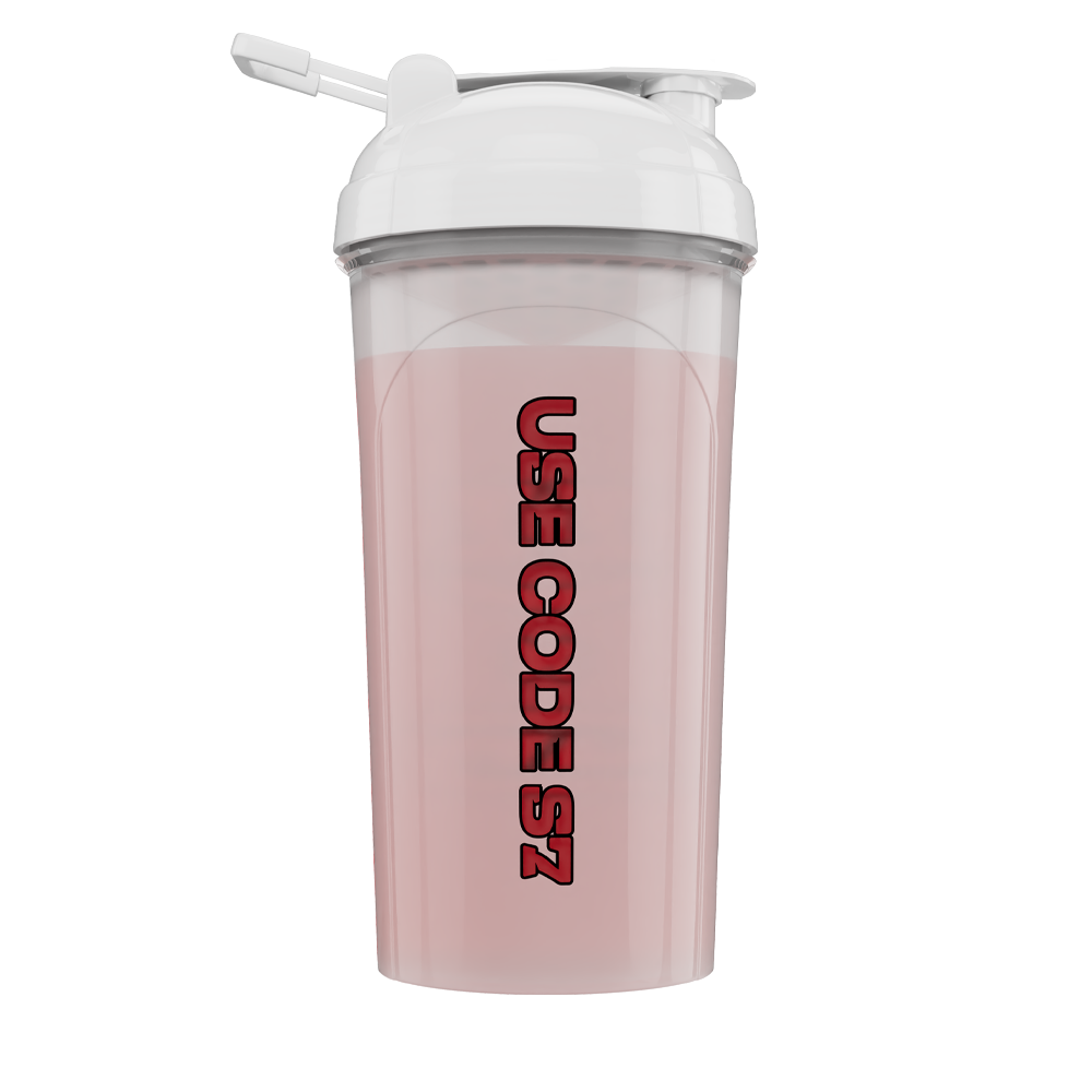 24oz SMii7Y Shaker Cup (White) - Gamer Supps