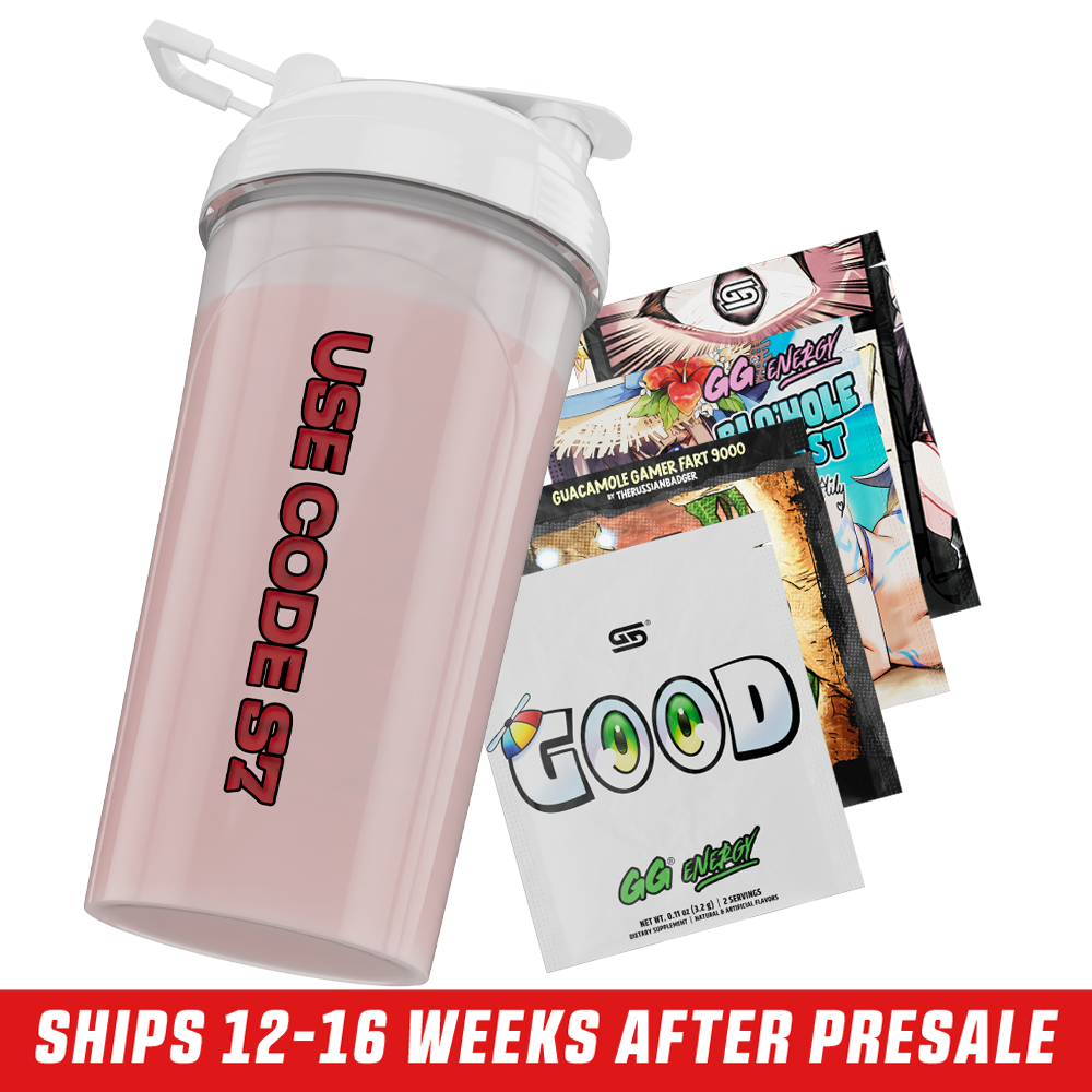 24oz SMii7Y Shaker Cup (White) - Gamer Supps