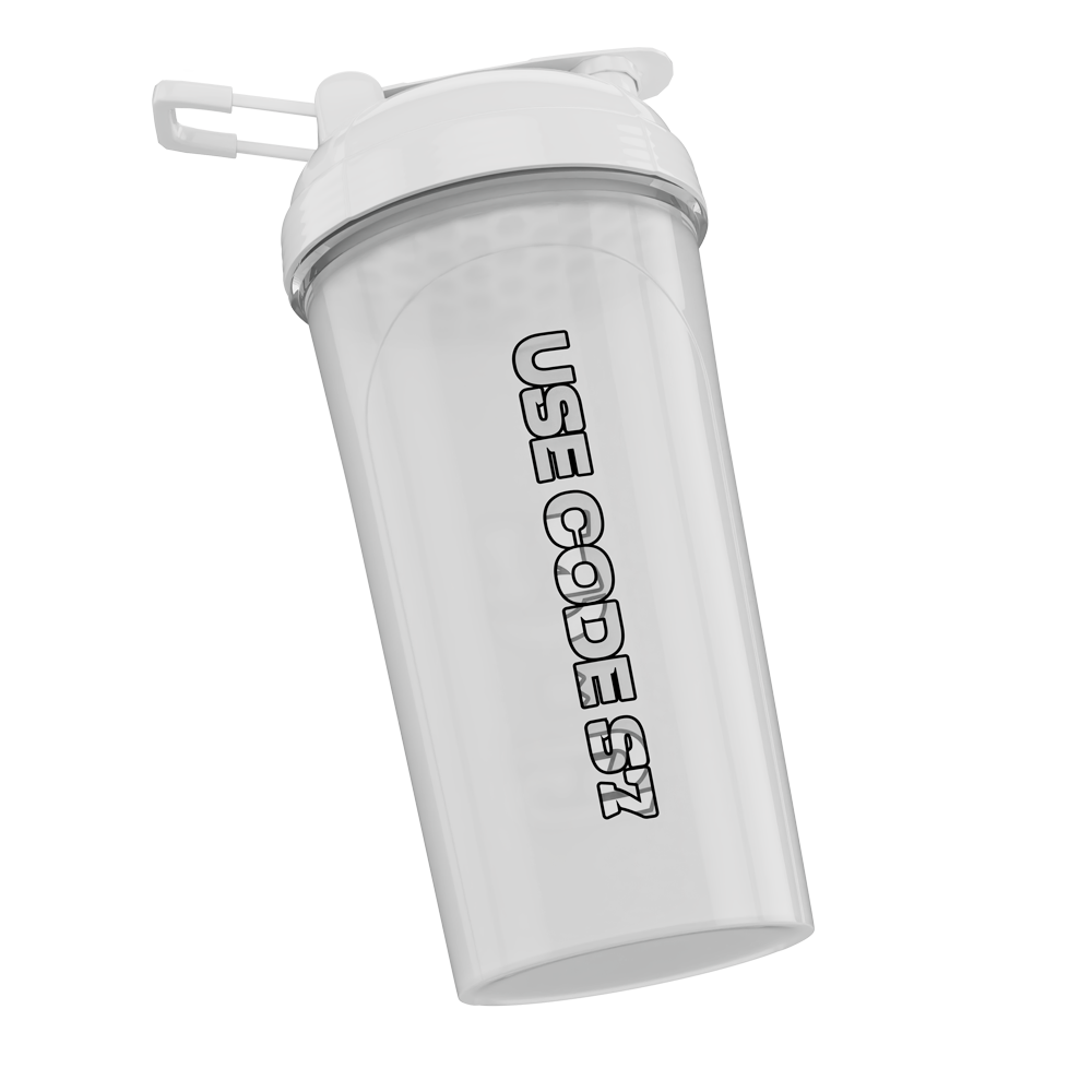 24oz SMii7Y Shaker Cup (White) - Gamer Supps