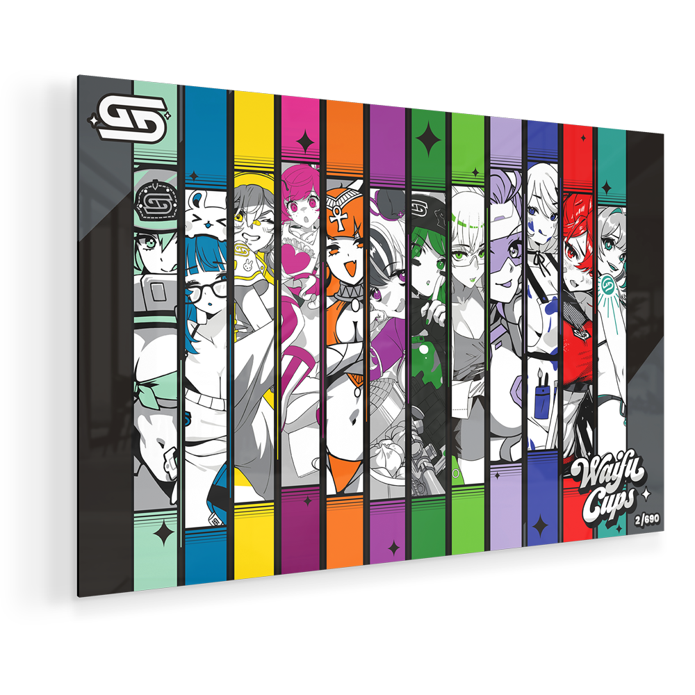 Waifu Cups Season 6 Acrylic Poster - Gamer Supps